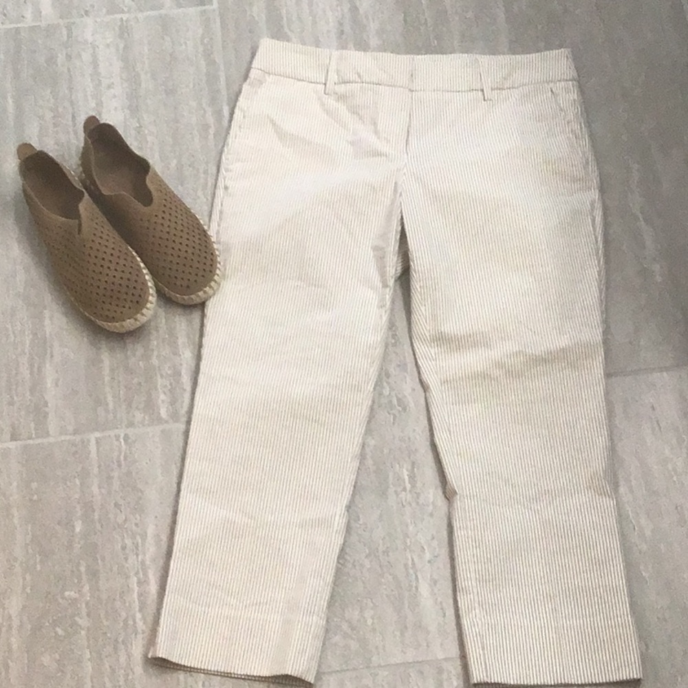 - Cute Striped Ankle Pants